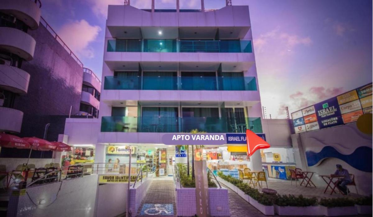 Israel Tambau- Apto Luxuoso- Em Frente Ao Mar Com Varanda João Pessoa Kültér fotó