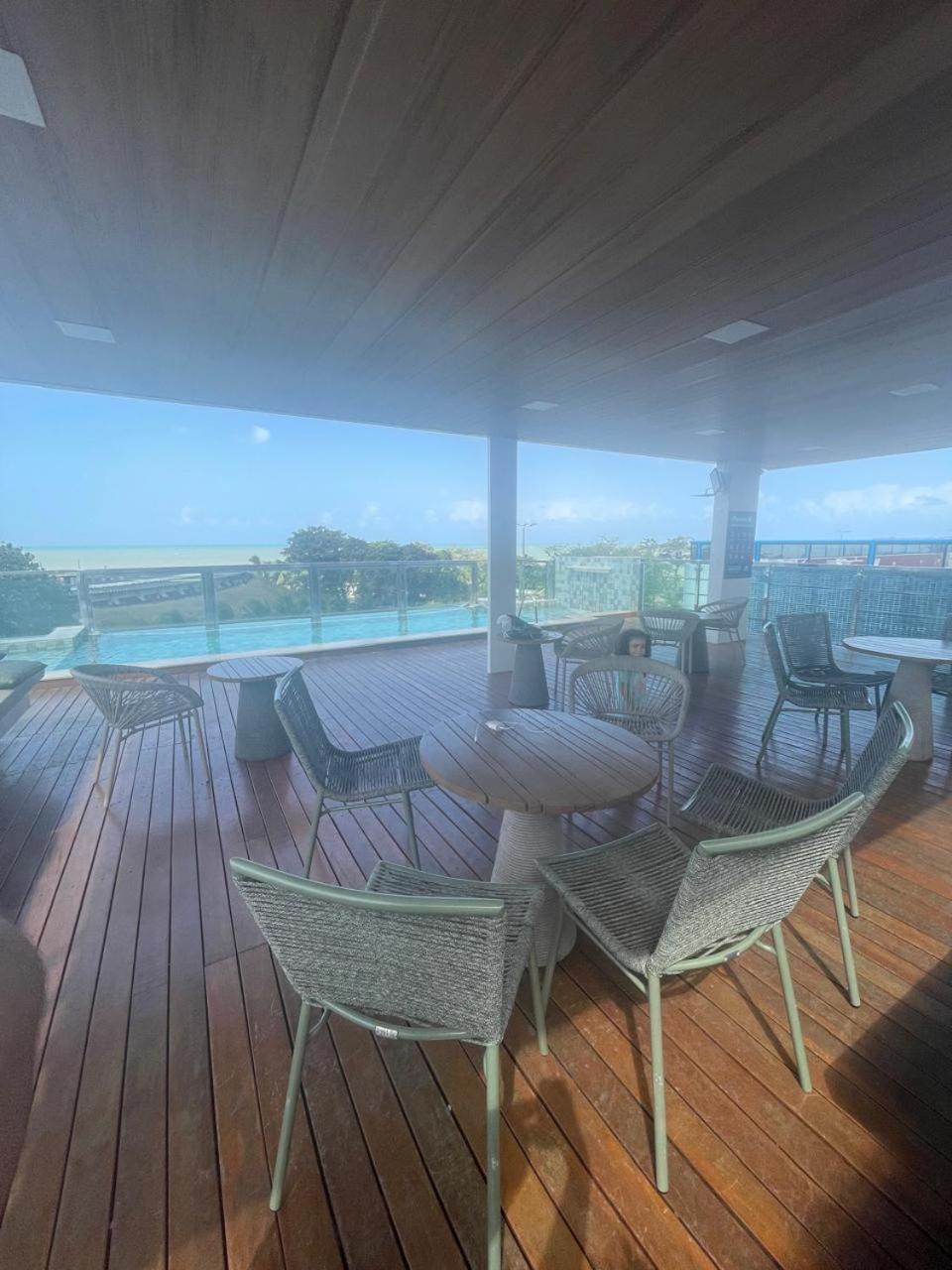 Israel Tambau- Apto Luxuoso- Em Frente Ao Mar Com Varanda João Pessoa Kültér fotó