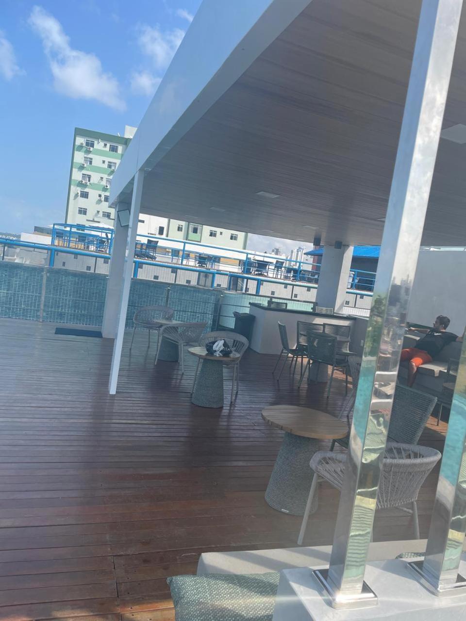 Israel Tambau- Apto Luxuoso- Em Frente Ao Mar Com Varanda João Pessoa Kültér fotó